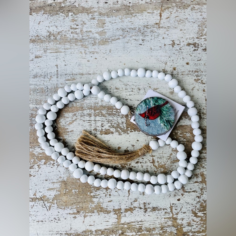 Cardinal Beaded Garland